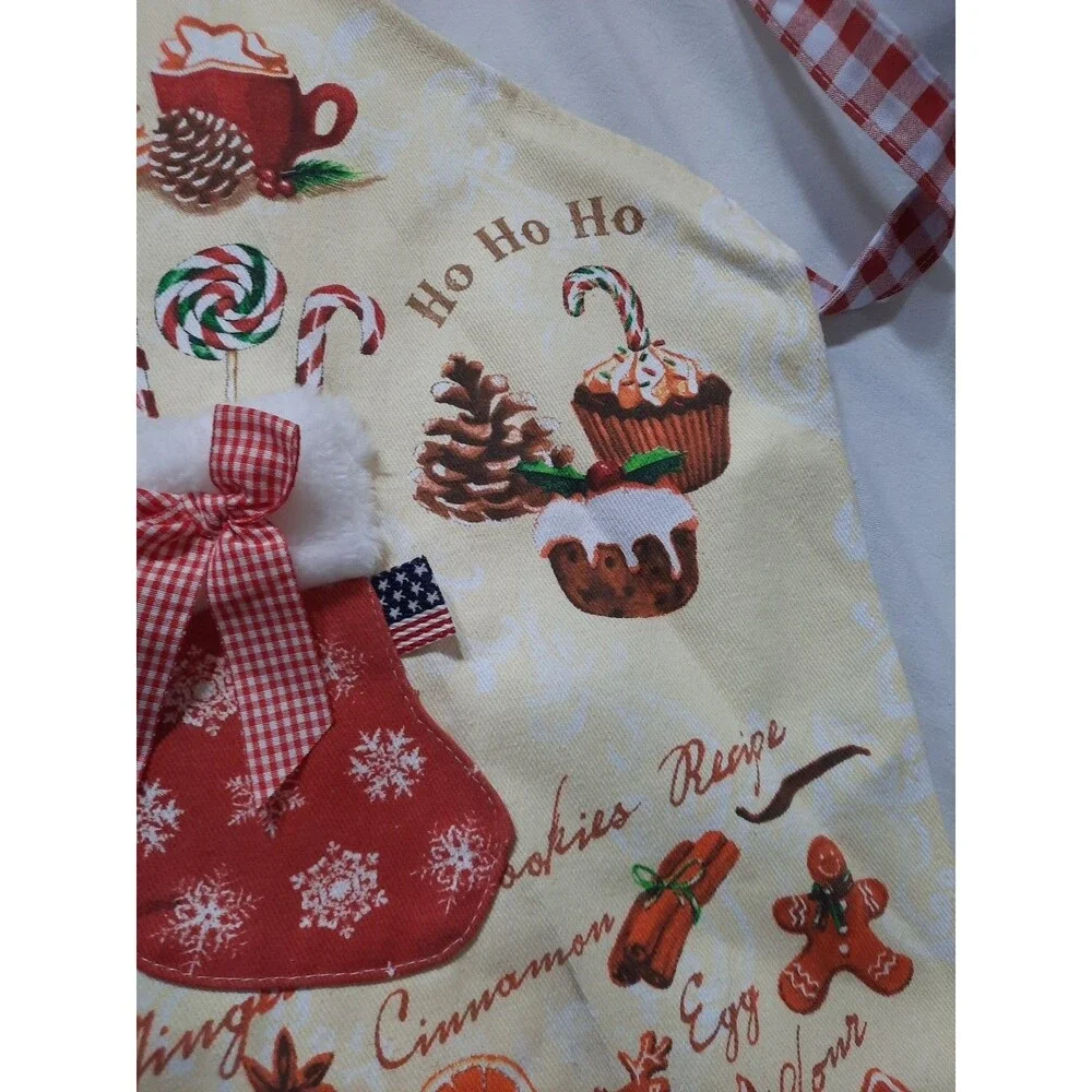 NWT Kitchen Chic “Marry Christmas” Adjustable Christmas Theme Apron